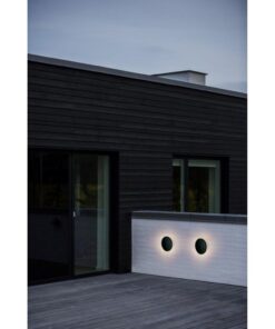 Nordlux Artego Round Φωτιστικό Τοίχου Μαύρο IP54 LED 8W 3000K – 46941003