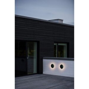 Nordlux Artego Round Φωτιστικό Τοίχου Μαύρο IP54 LED 8W 3000K –  46941003