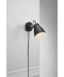 Nordlux Largo Φωτιστικό Τοίχου Μαύρο E27 Μεταλλικό – 47051003