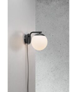 Nordlux Grant Φωτιστικό Τοίχου Μαύρο E14 Γυάλινο/Μεταλλικό – 47091003