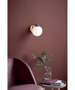 Nordlux Grant Φωτιστικό Τοίχου Ορείχαλκος E14 Γυάλινο/Μεταλλικό – 47091025