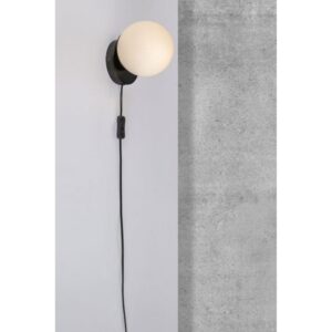 Nordlux Lilly Φωτιστικό Τοίχου Μαύρο E14  Γυάλινο/Μεταλλικό –  48891003