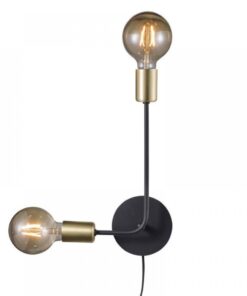 Nordlux Josefine Φωτιστικό Τοίχου Matt Μαύρο E27 Μεταλλικό – 48941003