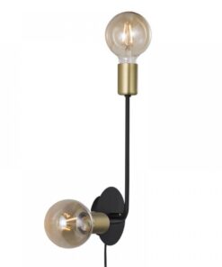 Nordlux Josefine Φωτιστικό Τοίχου Matt Μαύρο E27 Μεταλλικό – 48941003