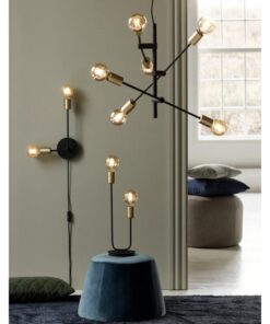 Nordlux Josefine Φωτιστικό Τοίχου Matt Μαύρο E27 Μεταλλικό – 48941003