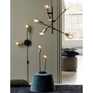 Nordlux Josefine Φωτιστικό Τοίχου Matt Μαύρο E27  Μεταλλικό –  48941003