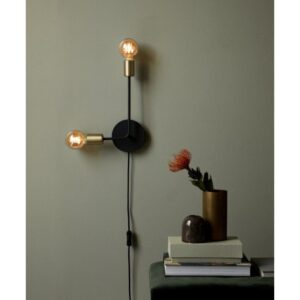 Nordlux Josefine Φωτιστικό Τοίχου Matt Μαύρο E27  Μεταλλικό –  48941003