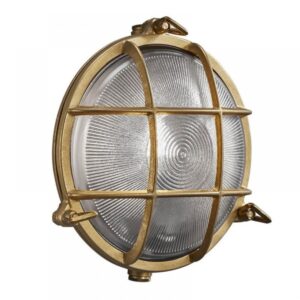 Nordlux Polperro Φωτιστικό Τοίχου  Ορείχαλκος IP64  1xE27  Ορείχαλκος/Γυάλινο –  49021035