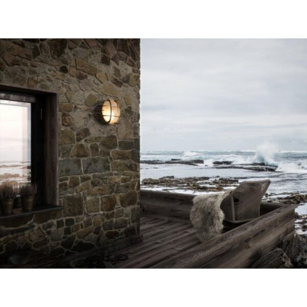 Nordlux Polperro Φωτιστικό Τοίχου  Ορείχαλκος IP64  1xE27  Ορείχαλκος/Γυάλινο –  49021035