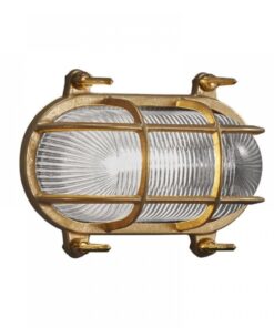 Nordlux Helford Φωτιστικό Τοίχου Ορείχαλκος E27 Ορείχαλκος/Γυάλινο – 49031035