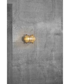 Nordlux Helford Φωτιστικό Τοίχου Ορείχαλκος E27 Ορείχαλκος/Γυάλινο – 49031035