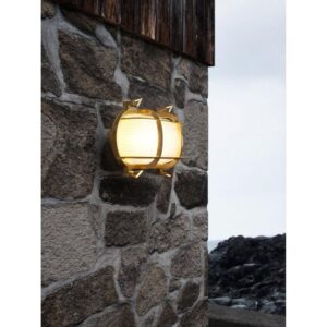 Nordlux Helford Φωτιστικό Τοίχου  Ορείχαλκος  E27  Ορείχαλκος/Γυάλινο –  49031035