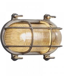 Nordlux Helford Φωτιστικό Τοίχου Νικελ E27 Ορείχαλκος/Γυάλινο – 49031055