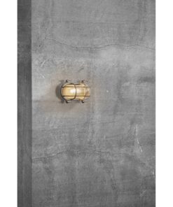 Nordlux Helford Φωτιστικό Τοίχου Νικελ E27 Ορείχαλκος/Γυάλινο – 49031055