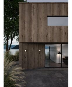 Nordlux Nestor Φωτιστικό Τοίχου Μαύρο IP44 LED 8W 2700K – 49041003