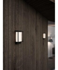 Nordlux Nestor Φωτιστικό Τοίχου Μαύρο IP44 LED 8W 2700K – 49041003