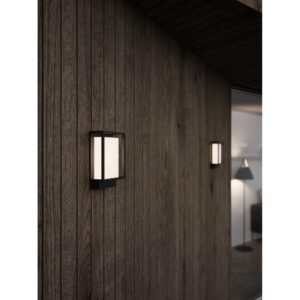 Nordlux Nestor Φωτιστικό Τοίχου Μαύρο IP44 LED 8W 2700K –  49041003