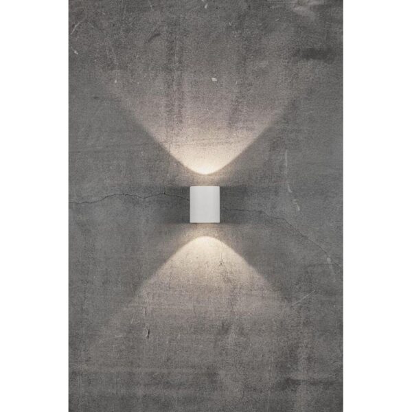 Nordlux Canto 2 Φωτιστικό Τοίχου Λευκό IP44 LED 12W 2700K –  49701001