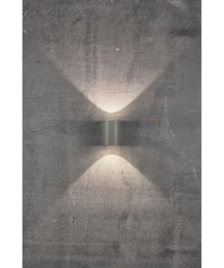 Nordlux Canto 2 Φωτιστικό Τοίχου Γκρι LED 500lm Αλουμίνιο – 49701010