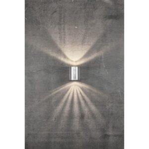 Nordlux Canto 2 Φωτιστικό Τοίχου Γαλβανιζέ IP44 LED 12W 2700K –  49701031
