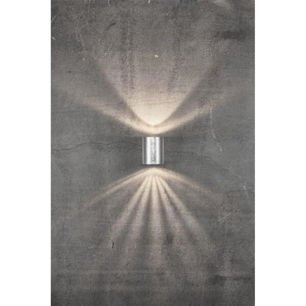 Nordlux Canto 2 Φωτιστικό Τοίχου Γαλβανιζέ IP44 LED 12W 2700K –  49701031