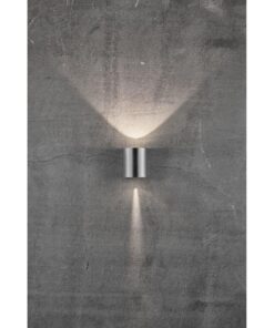 Nordlux Canto 2 Φωτιστικό Τοίχου Inox LED 500lm Μεταλλικό – 49701034