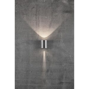 Nordlux Canto 2 Φωτιστικό Τοίχου Inox LED 500lm Μεταλλικό –  49701034