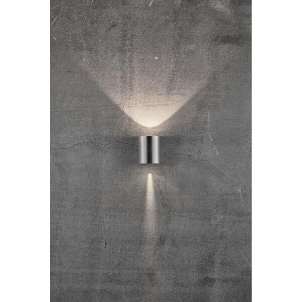 Nordlux Canto 2 Φωτιστικό Τοίχου Inox LED 500lm Μεταλλικό –  49701034