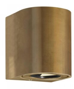 Nordlux Canto 2 Φωτιστικό Τοίχου Ορείχαλκος IP44 LED 12W 2700K – 49701035