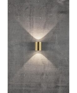 Nordlux Canto 2 Φωτιστικό Τοίχου Ορείχαλκος IP44 LED 12W 2700K – 49701035