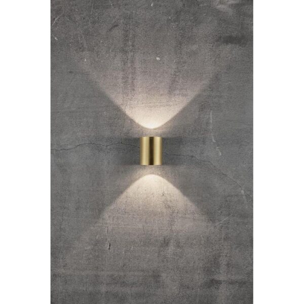 Nordlux Canto 2 Φωτιστικό Τοίχου  Ορείχαλκος  IP44 LED 12W 2700K –  49701035