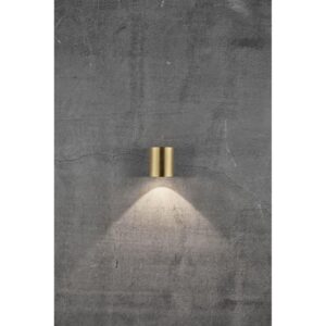 Nordlux Canto 2 Φωτιστικό Τοίχου  Ορείχαλκος  IP44 LED 12W 2700K –  49701035