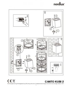 Nordlux Canto Kubi 2 Φωτιστικό Τοίχου Inox LED 500lm Μεταλλικό – 49711034