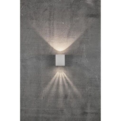 Nordlux Canto Kubi 2 Φωτιστικό Τοίχου Γκρι LED 500lm Αλουμίνιο –  49711010