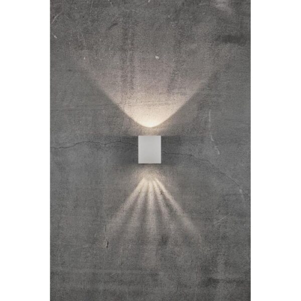 Nordlux Canto Kubi 2 Φωτιστικό Τοίχου Λευκό LED 500lm Αλουμίνιο –  49711001