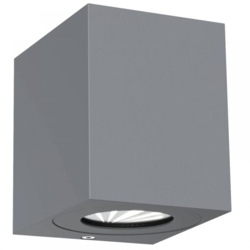Nordlux Canto Kubi 2 Φωτιστικό Τοίχου Γκρι LED 500lm Αλουμίνιο – 49711010
