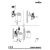 Nordlux Canto Maxi 2 Φωτιστικό Τοίχου Inox IP44 GU10  Μεταλλικό –  49721034