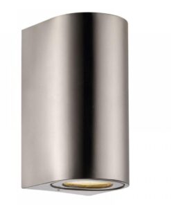 Nordlux Canto Maxi 2 Φωτιστικό Τοίχου Inox IP44 GU10 Μεταλλικό – 49721034