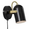 Nordlux Lotus Φωτιστικό Τοίχου Μαύρο/ Ορείχαλκος  E14  Μεταλλικό –  50101003