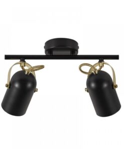 Nordlux Lotus 2-Spot Σποτ Φωτιστικό Μαύρο/ Ορείχαλκος E14 Μεταλλικό – 50110103
