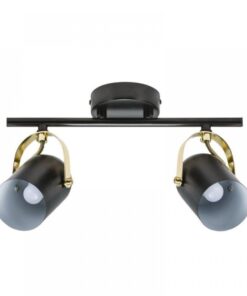 Nordlux Lotus 2-Spot Σποτ Φωτιστικό Μαύρο/ Ορείχαλκος E14 Μεταλλικό – 50110103