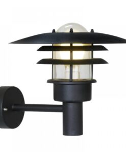 Nordlux Lønstrup 32 Φωτιστικό Τοίχου Μαύρο E27 Γυάλινο/Μεταλλικό – 71411003