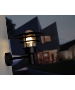 Nordlux Lønstrup 32 Φωτιστικό Τοίχου Μαύρο E27 Γυάλινο/Μεταλλικό – 71411003