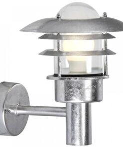 Nordlux Lønstrup 22 Sensor Φωτιστικό Τοίχου Γαλβανιζέ E27 Γυαλί – 71432031