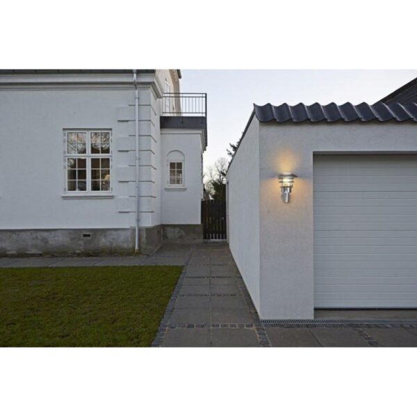 Nordlux Lønstrup 22 Sensor Φωτιστικό Τοίχου Γαλβανιζέ E27  Γυαλί –  71432031