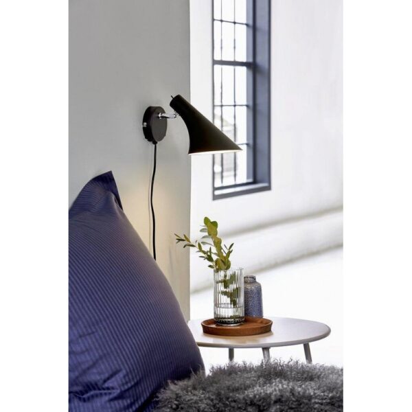 Επιτοίχιο Φωτιστικό Nordlux Vanila 1xE14 Μαύρου Χρώματος Dimmable –  72711003