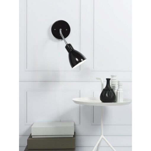 Nordlux Cyclone Φωτιστικό Τοίχου Μαύρο E14 Dimmable   –  72991003