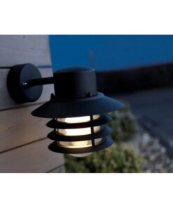 Επιτοίχιο Φωτιστικό Εξωτερικού Χώρου Nordlux Vejers Down 1xE27 IP54 Μαύρου Χρώματος – 74471003