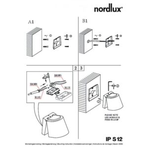 Nordlux Ip S12  Φωτιστικό Μπάνιου Λευκό IP44 LED 5W 3000K  –  83051001