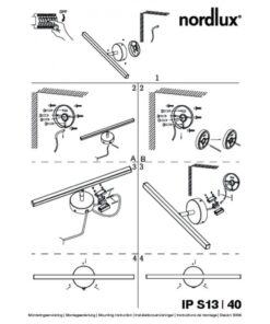 Nordlux Ip S13 40 Φωτιστικό Μπάνιου Λευκό IP44 LED 5.6W 3000K – 83061001